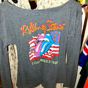 Rolling stone transmission brand shirt long sleeve tour shirt ladies size small